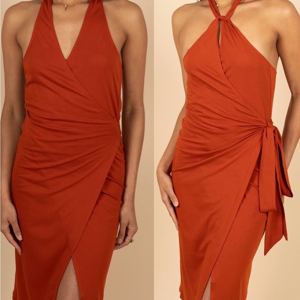 Villa Melina Graciela Dress in Terracotta